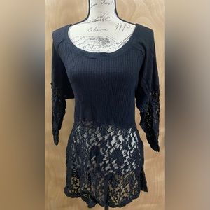 Light weight waffle knit sweater